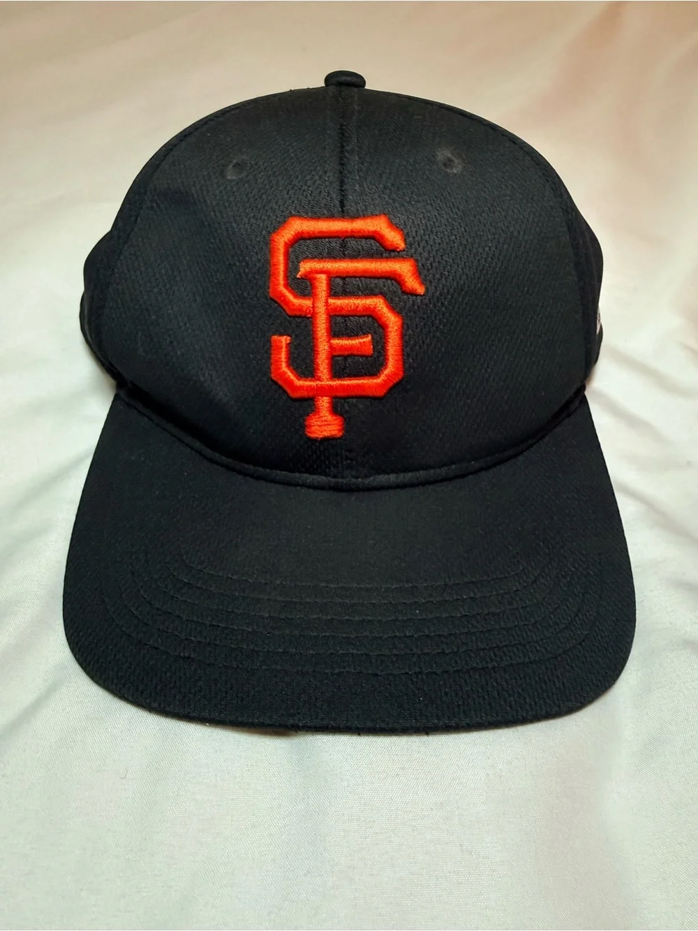 Black Kids Baseball Cap with Orange San Francisco Giants Logo